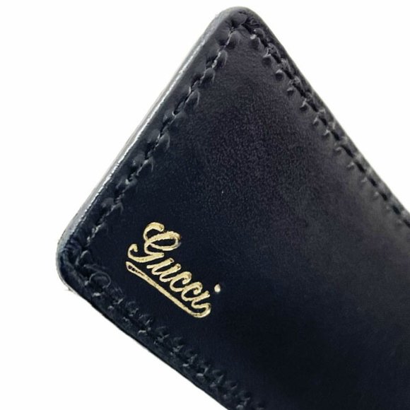 Gucci Belt Interlocking G Men's Leather Black Size 80cm 132211 GUCCI GG Mark ... - Picture 8 of 8